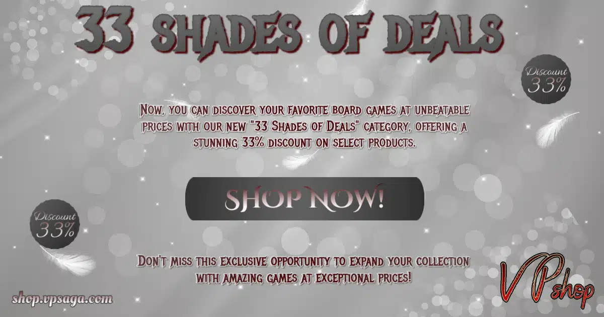 33 Shades of Deals Banner - VP Shop