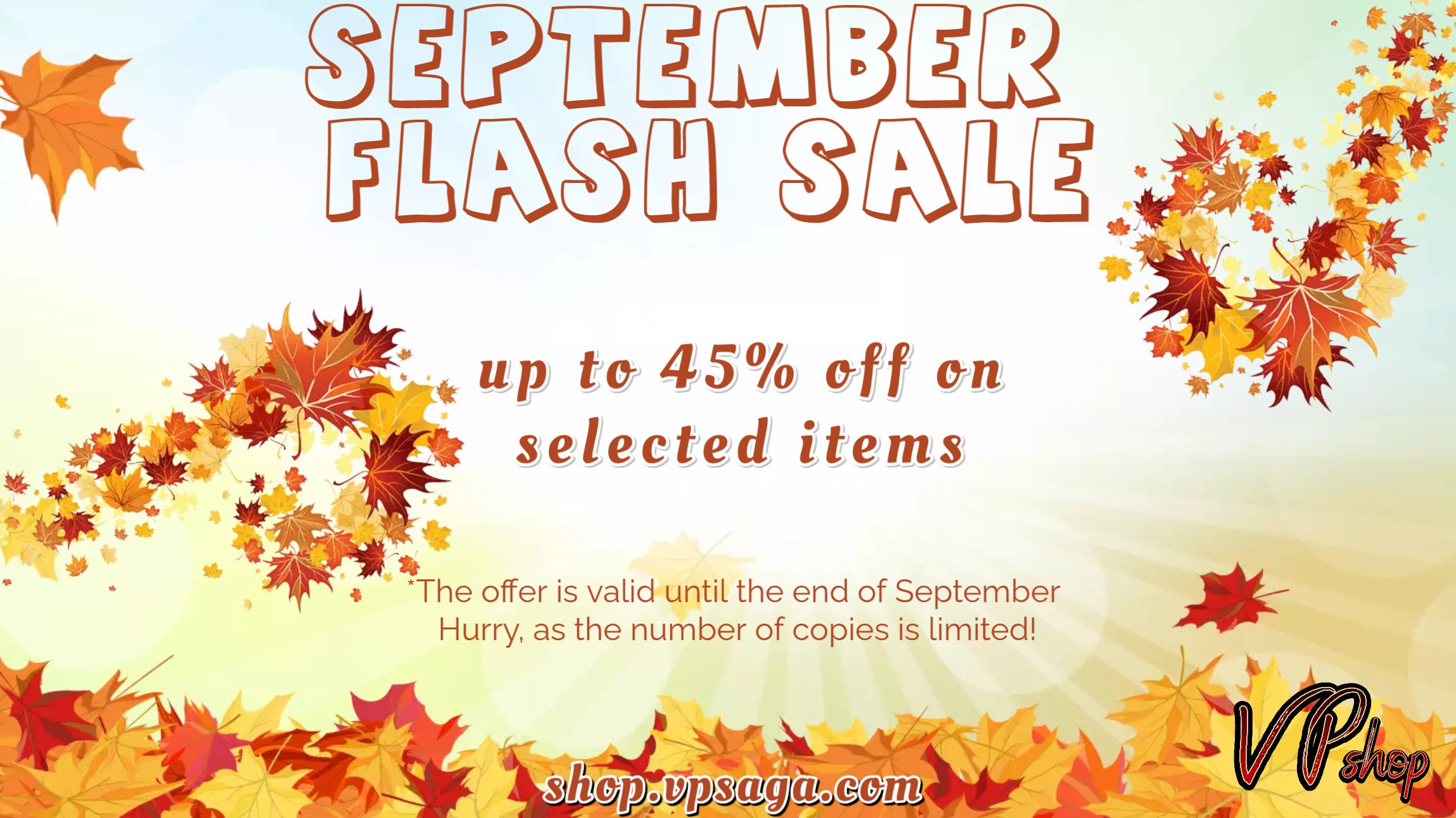 September Flash Sale Promo - VP Shop